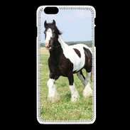 Coque iPhone 6Plus / 6Splus Cheval noir et blanc 5