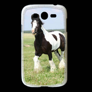 Coque Samsung Galaxy Grand Cheval noir et blanc 5
