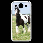 Coque LG G Pro Cheval noir et blanc 5