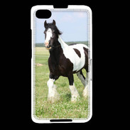 Coque Blackberry Z30 Cheval noir et blanc 5