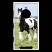 Coque Nokia Lumia 830 Cheval noir et blanc 5