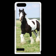 Coque Huawei Ascend G6 Cheval noir et blanc 5
