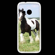 Coque HTC One Mini 2 Cheval noir et blanc 5