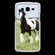 Coque Samsung Core Plus Cheval noir et blanc 5