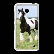 Coque Nokia Lumia 635 Cheval noir et blanc 5