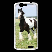 Coque Huawei Ascend G7 Cheval noir et blanc 5
