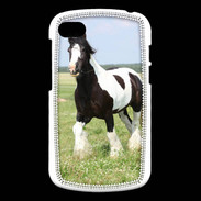 Coque Blackberry Q10 Cheval noir et blanc 5