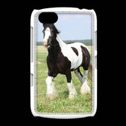 Coque BlackBerry 9720 Cheval noir et blanc 5