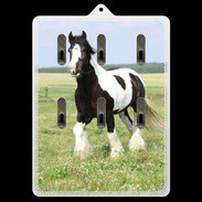 Porte clés Cheval noir et blanc 5