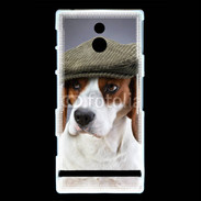 Coque Sony Xperia P Beagle avec casquette