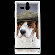Coque Sony Xperia U Beagle avec casquette