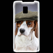 Coque LG P990 Beagle avec casquette