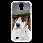 Coque Samsung Galaxy S4 Beagle avec casquette