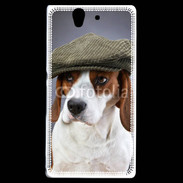 Coque Sony Xperia Z Beagle avec casquette