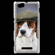 Coque Sony Xperia M Beagle avec casquette