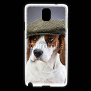 Coque Samsung Galaxy Note 3 Beagle avec casquette
