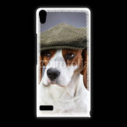 Coque Huawei Ascend P6 Beagle avec casquette