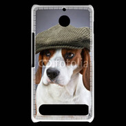 Coque Sony Xperia E1 Beagle avec casquette
