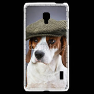 Coque LG F6 Beagle avec casquette