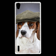 Coque Huawei Ascend P7 Beagle avec casquette