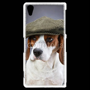 Coque Sony Xperia Z2 Beagle avec casquette