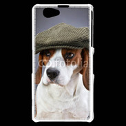 Coque Sony Xperia Z1 Compact Beagle avec casquette