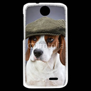 Coque HTC Desire 310 Beagle avec casquette
