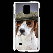 Coque Samsung Galaxy Note 4 Beagle avec casquette