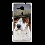 Coque Sony Xpéria SP Beagle avec casquette