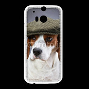 Coque HTC One M8 Beagle avec casquette