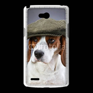 Coque LG L80 Beagle avec casquette