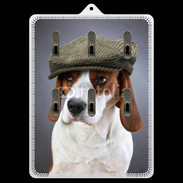 Porte clés Beagle avec casquette
