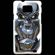Coque Samsung Galaxy S2 Moto tête de mort