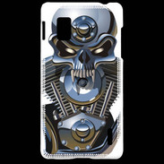 Coque LG Optimus G Moto tête de mort