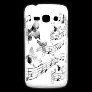 Coque Samsung Galaxy Ace3 Dessin de note de musique en noir et blanc 75