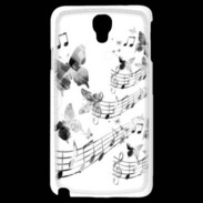 Coque Samsung Galaxy Note 3 Light Dessin de note de musique en noir et blanc 75