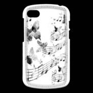 Coque Blackberry Q10 Dessin de note de musique en noir et blanc 75