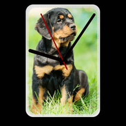 Grande pendule murale Chiot Rottweiler 1