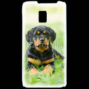 Coque LG P990 Chiot Rottweiler 2