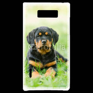 Coque LG Optimus L7 Chiot Rottweiler 2