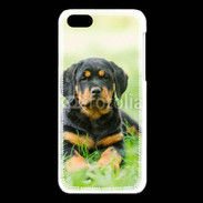 Coque iPhone 5C Chiot Rottweiler 2