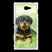 Coque Sony Xperia M2 Chiot Rottweiler 2