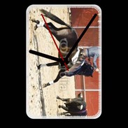 Grande pendule murale Corrida à cheval 20