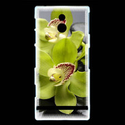 Coque Sony Xperia P Orchidée jaune