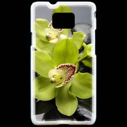 Coque Samsung Galaxy S2 Orchidée jaune