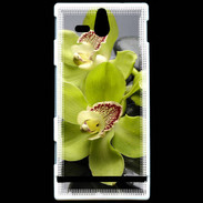 Coque Sony Xperia U Orchidée jaune