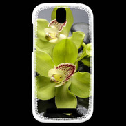 Coque HTC One SV Orchidée jaune
