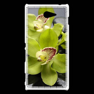 Coque Sony Xperia M2 Orchidée jaune