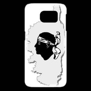 Coque Samsung Galaxy S6 edge Carte de la Corse avec tête 5