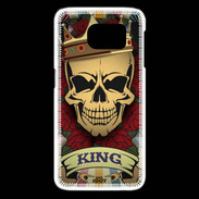 Coque Samsung Galaxy S6 edge Roi tête de mort
